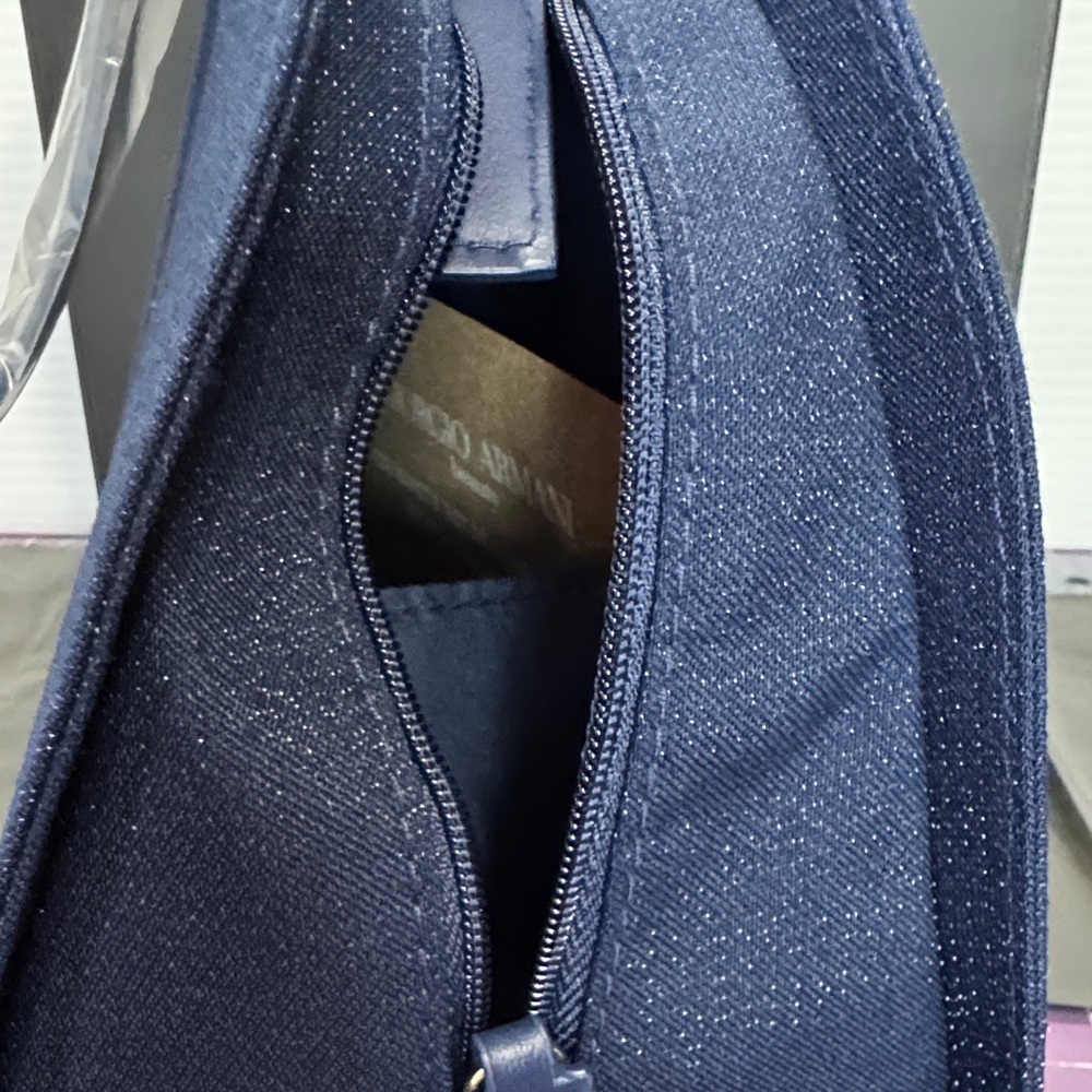 Georgio Armani Navy Evening Clutch - Picture 10 of 10
